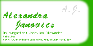 alexandra janovics business card